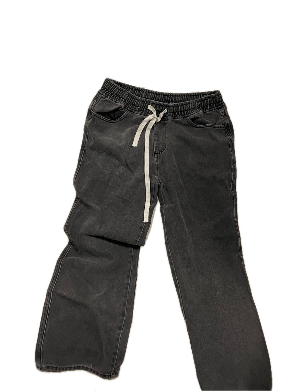 Jeans Clothing Co Black Drawstring Jeans Mens 30x27